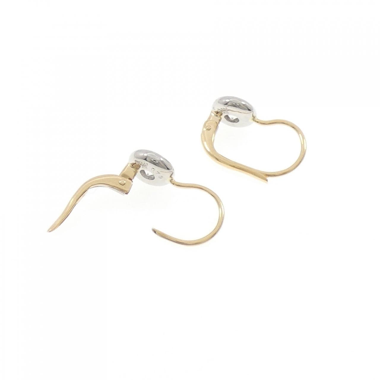 K18YG/PT900 ダイヤモンド ピアス 0.70CT