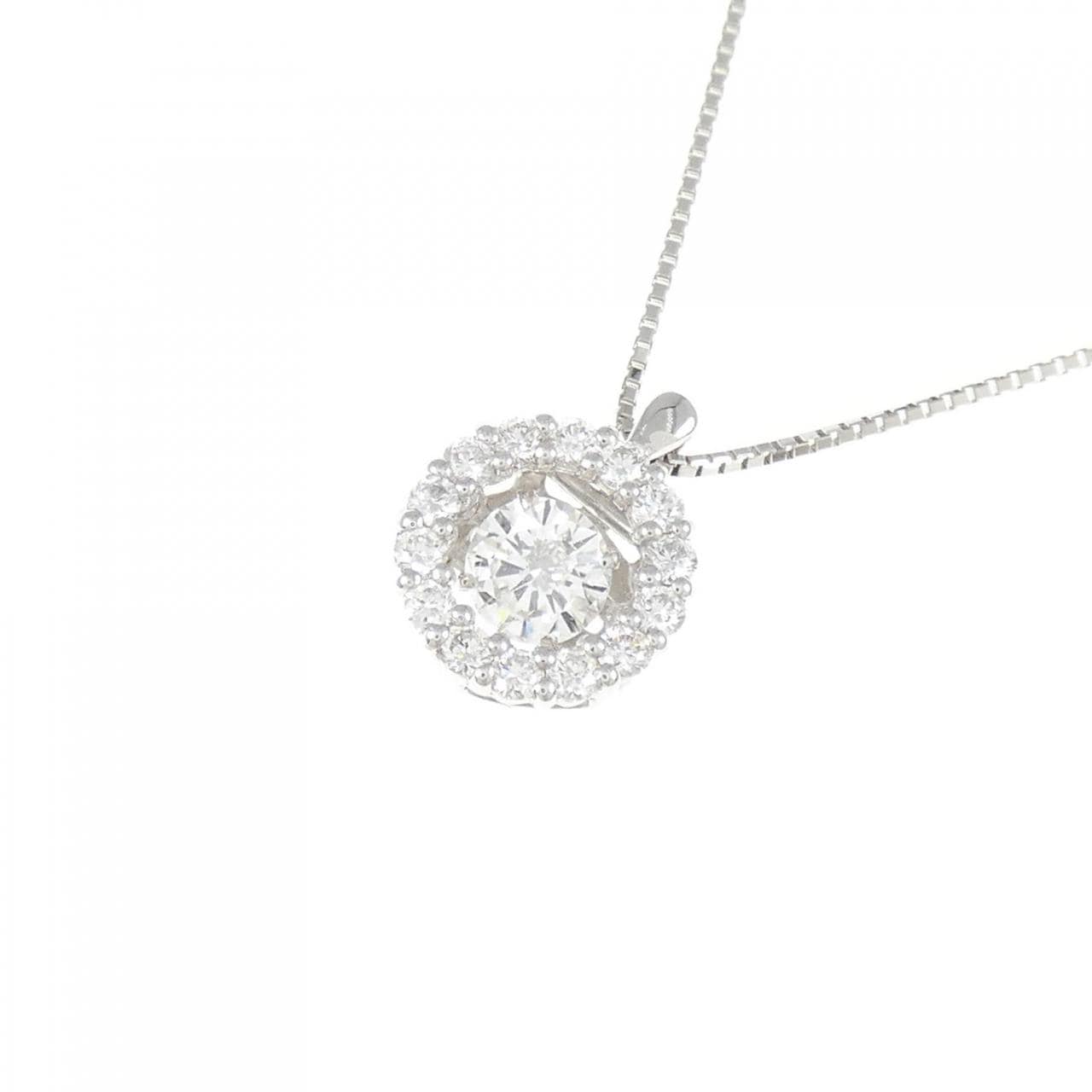 [BRAND NEW] PT Diamond Necklace 0.342CT D SI1 Good