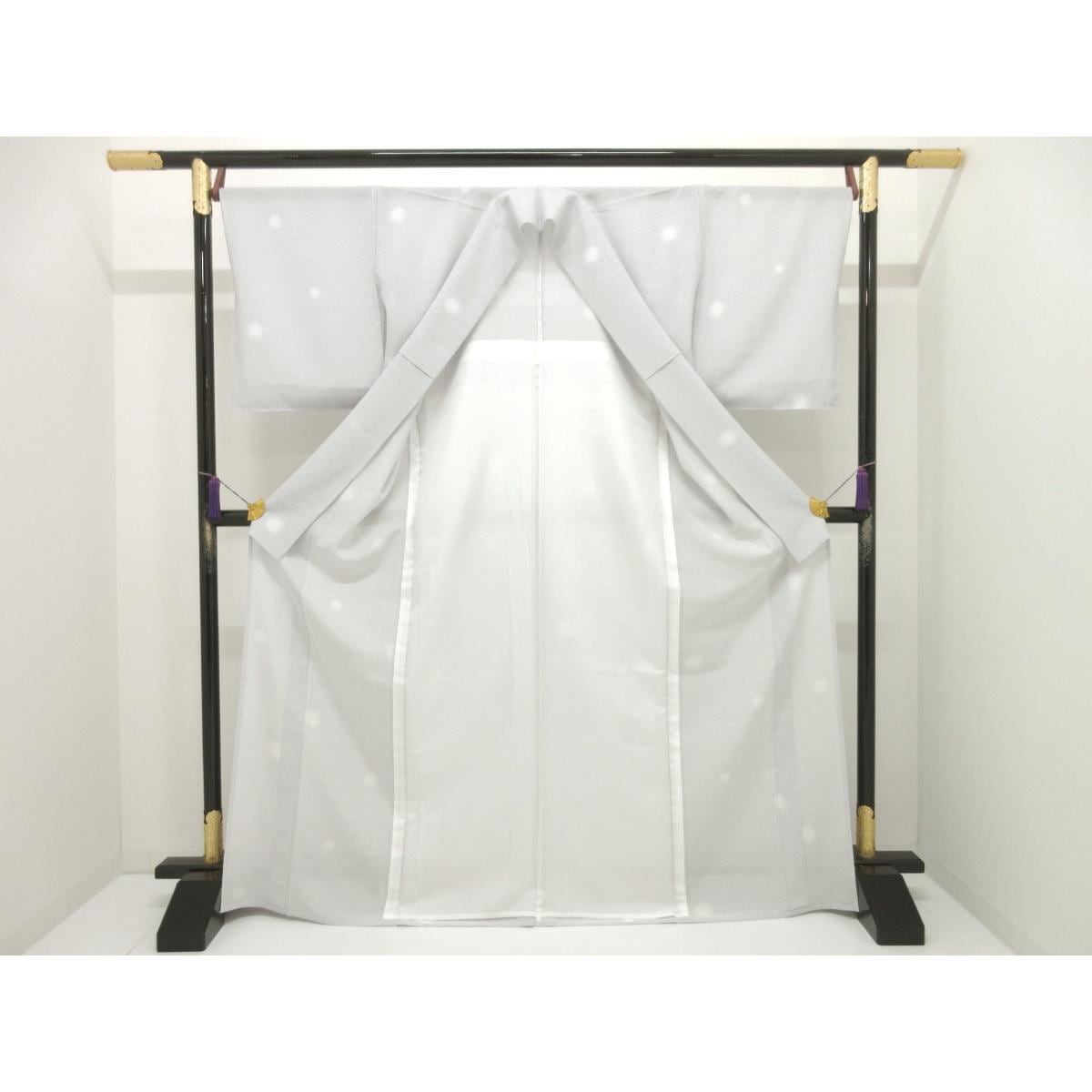 【新品】単衣　駒絽小紋