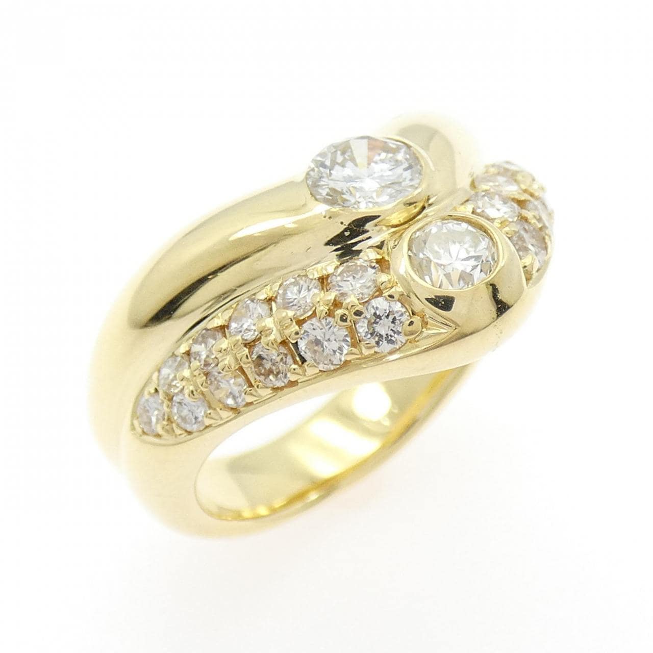 K18YG ダイヤモンド リング 1.03CT