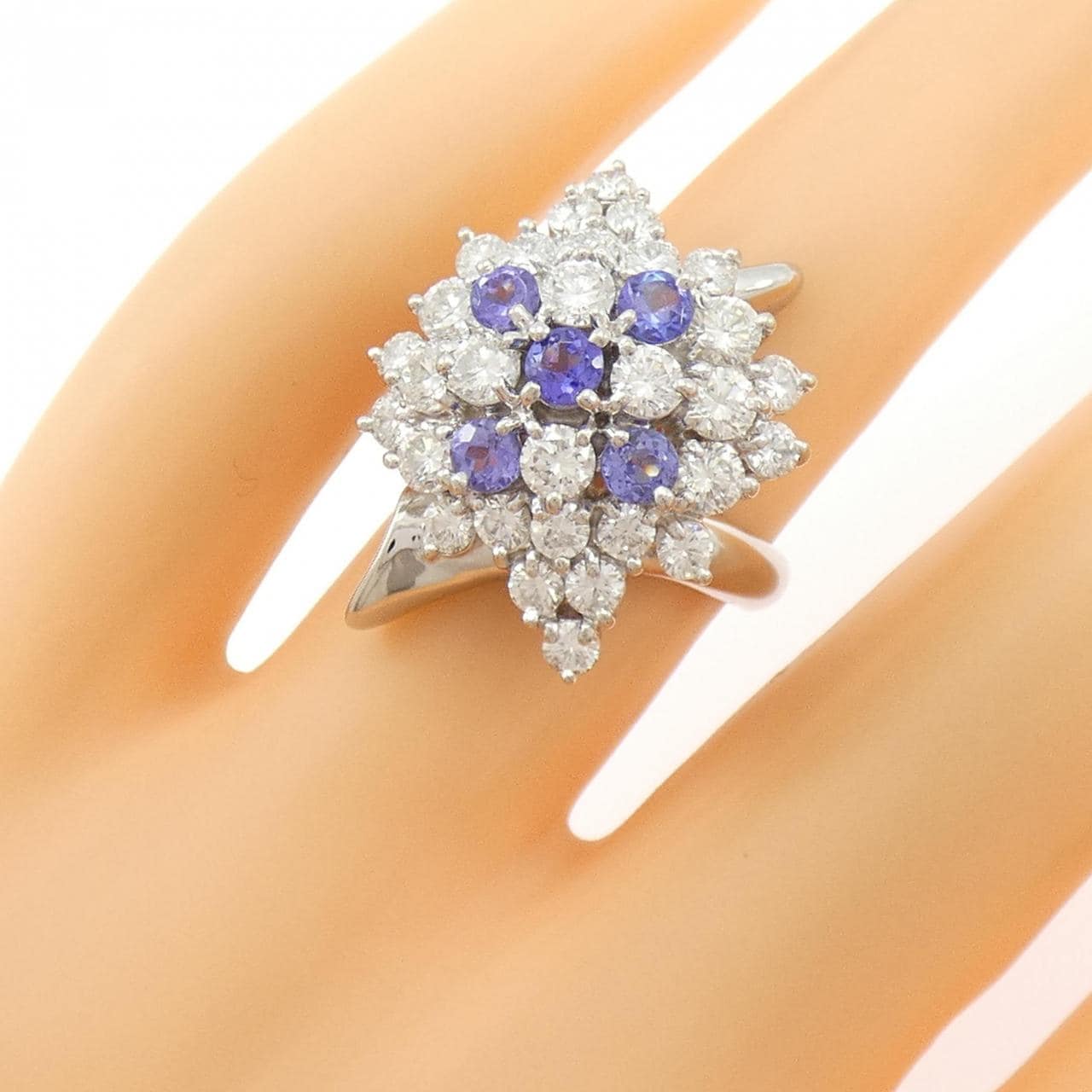 PT900 タンザナイト リング 0.760CT