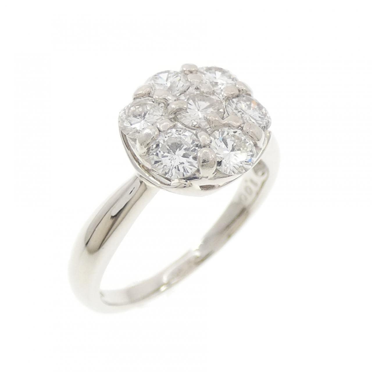 PT900 フラワー ダイヤモンド リング 1.00CT