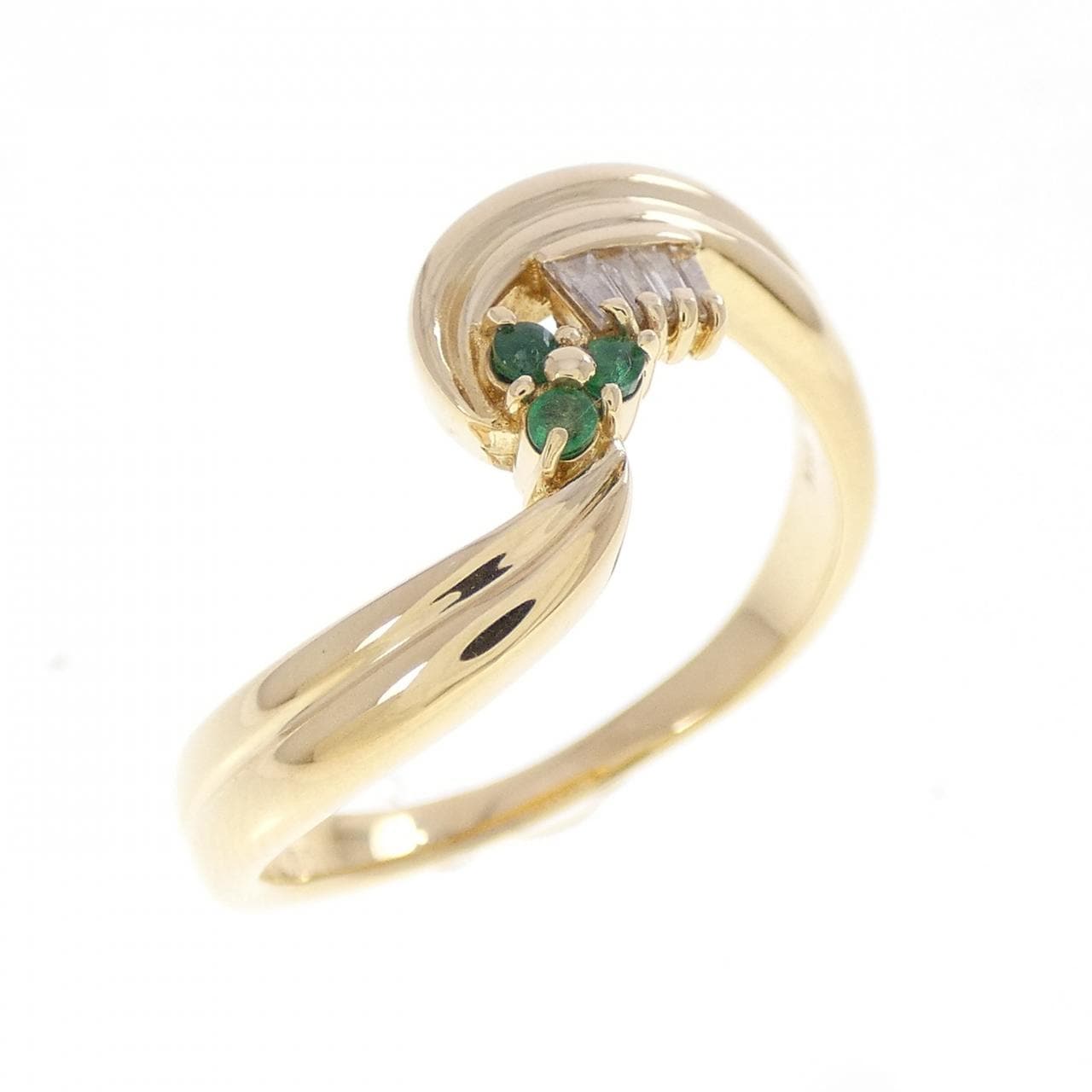 K18YG エメラルド リング 0.06CT