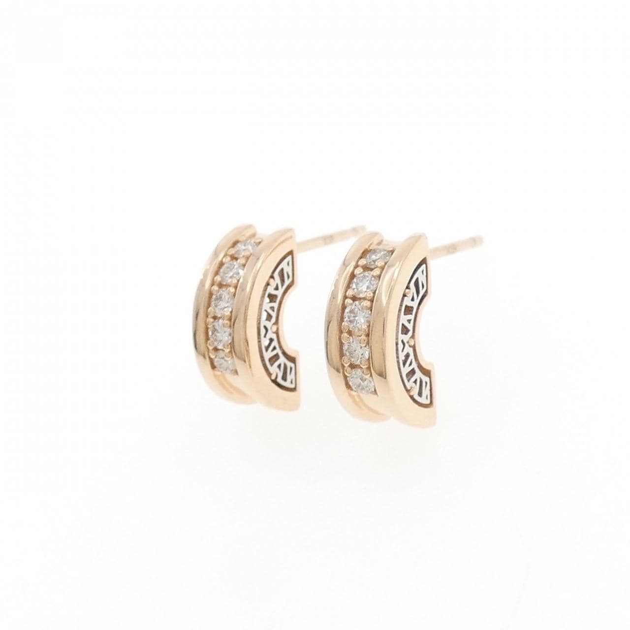 K18PG/PT900 ダイヤモンド ピアス 0.12CT
