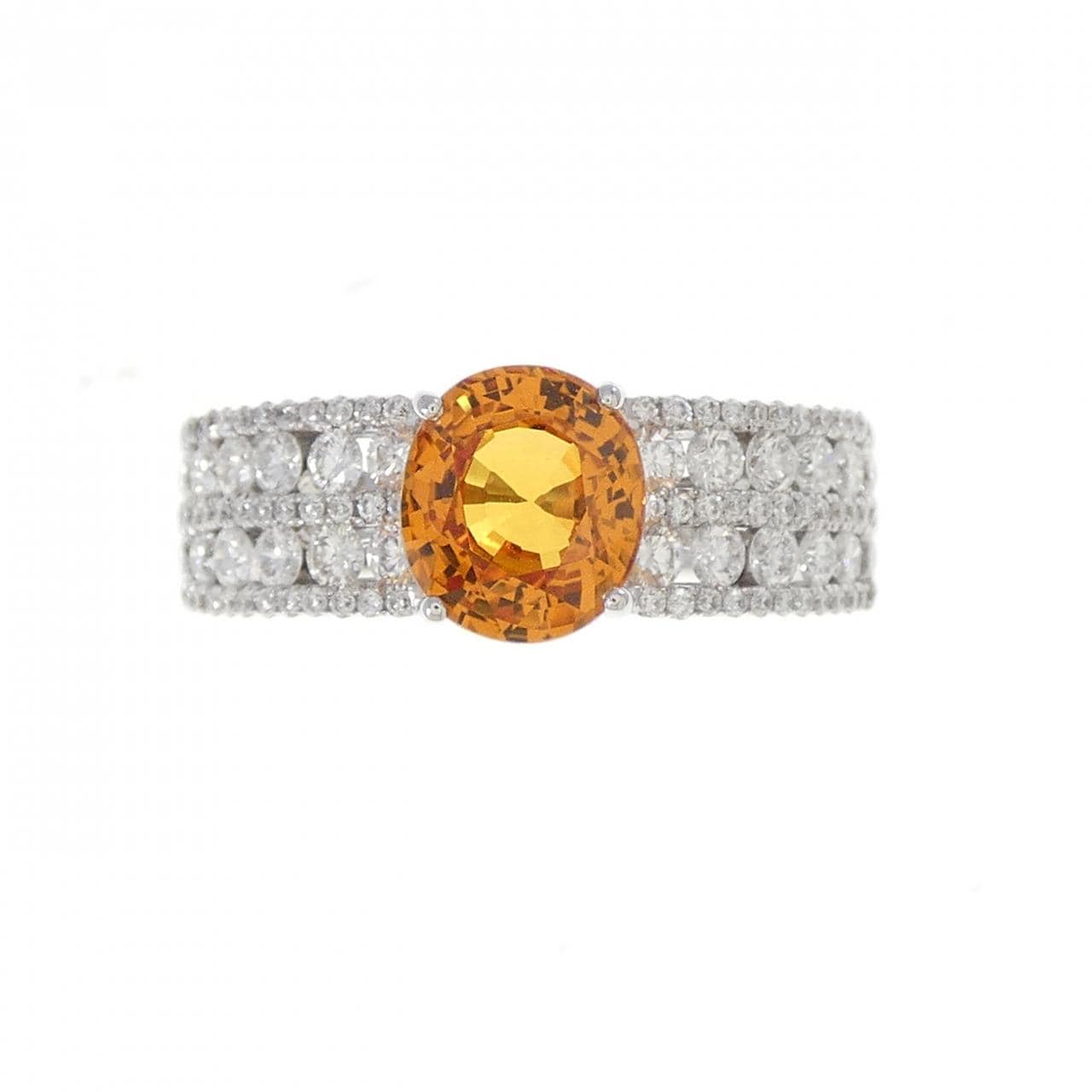K18WG サファイヤ リング 1.795CT