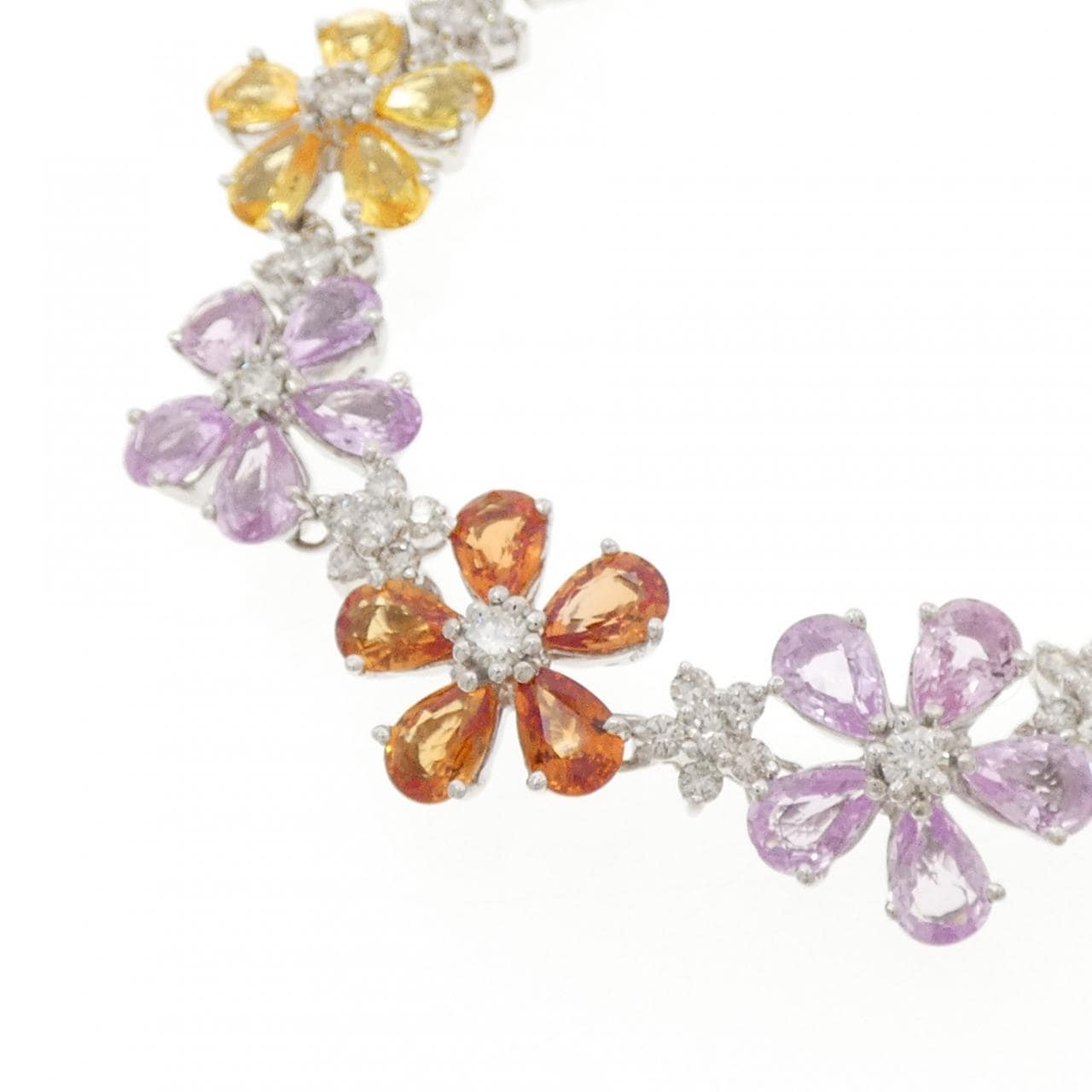 750WG サファイヤ ネックレス 23.58CT