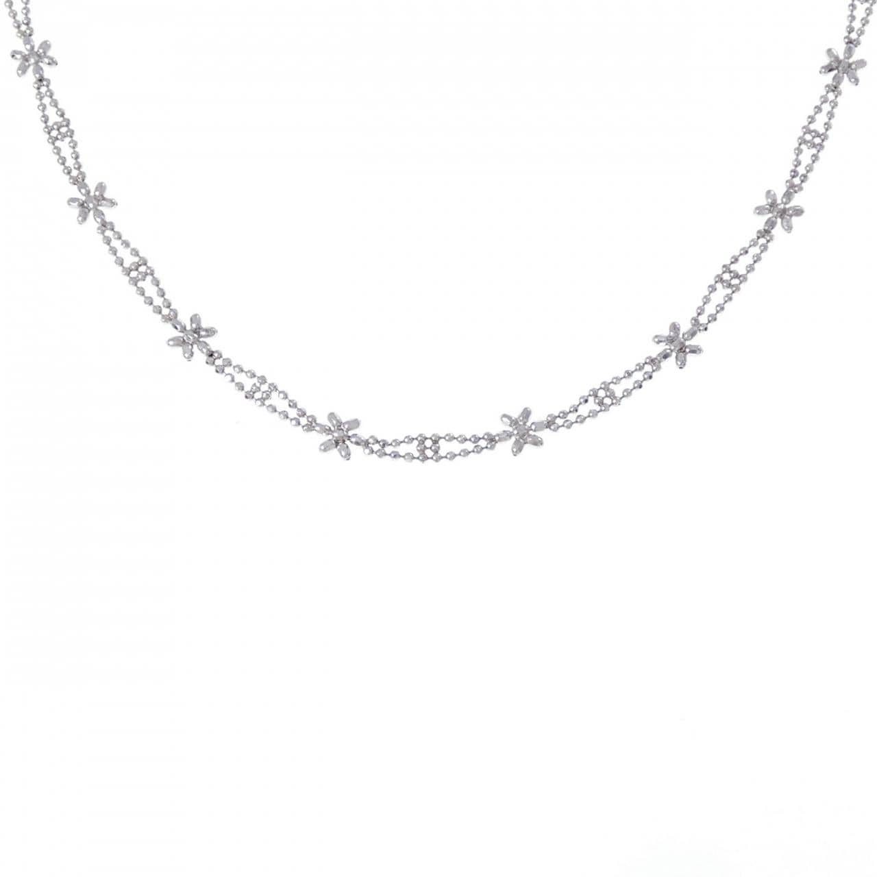 PT850 フラワー ネックレス