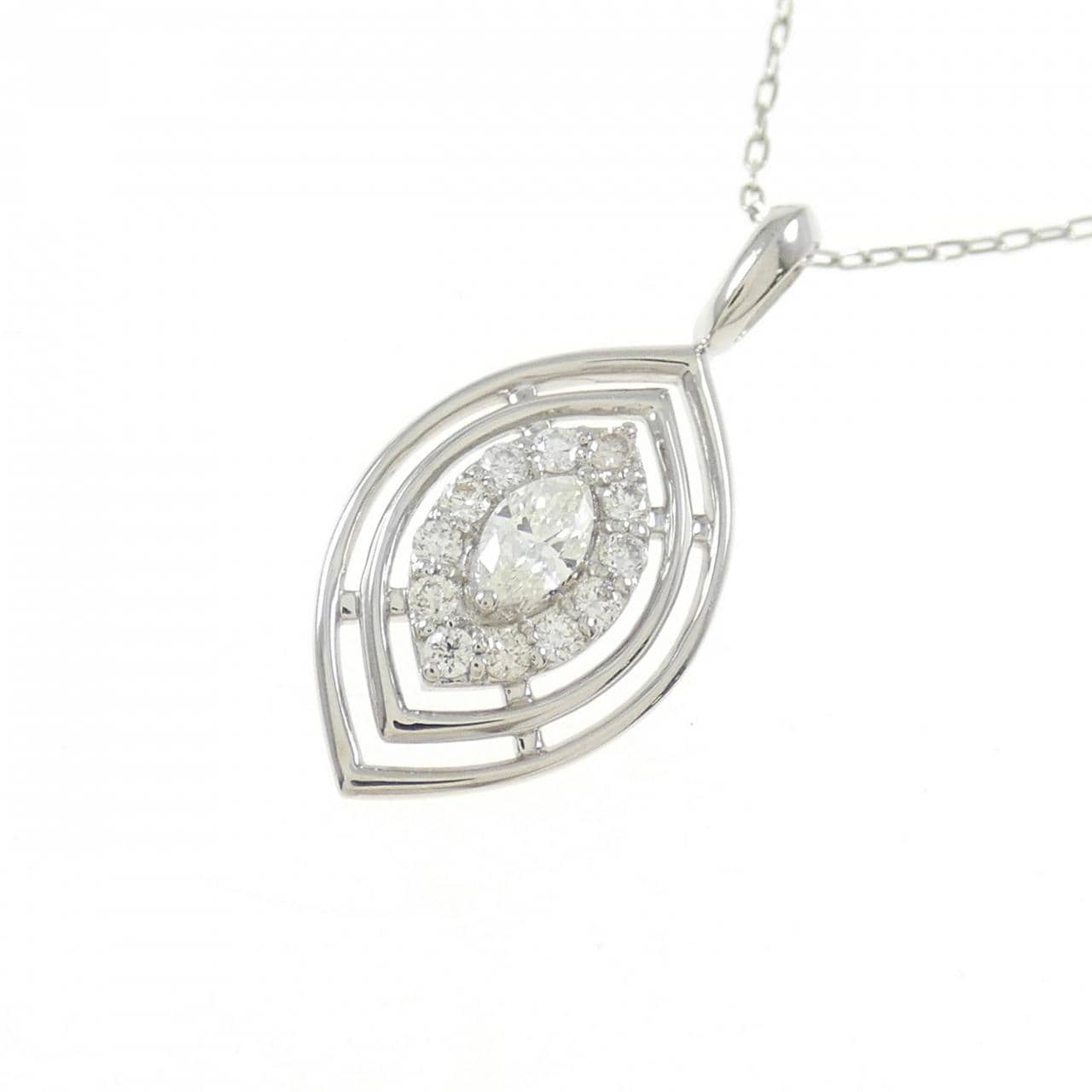 【新品】PT ダイヤモンド ネックレス 0.17CT