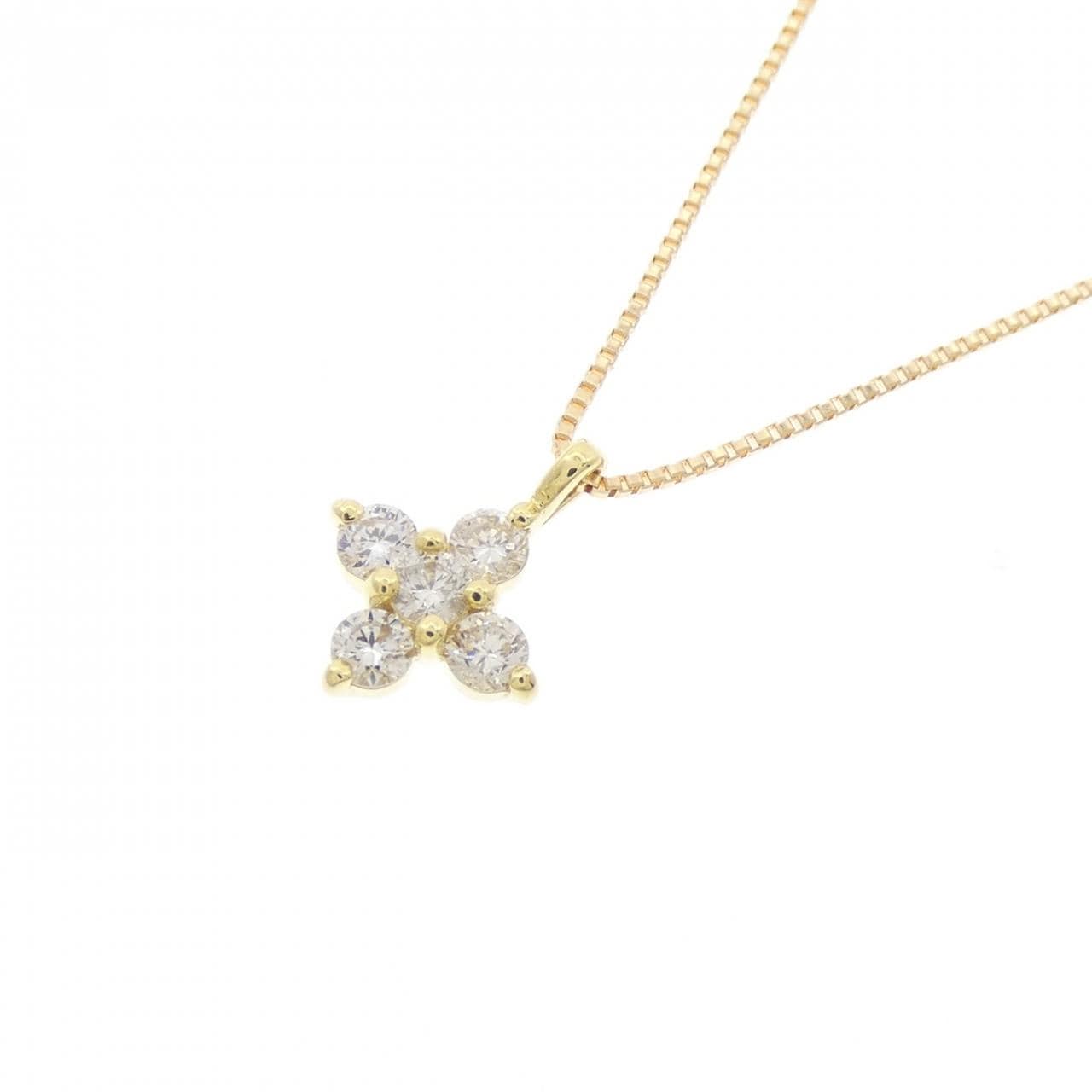 K18YG ダイヤモンド ネックレス 0.20CT