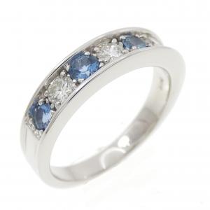 PT950 アクアマリン リング 0.37CT
