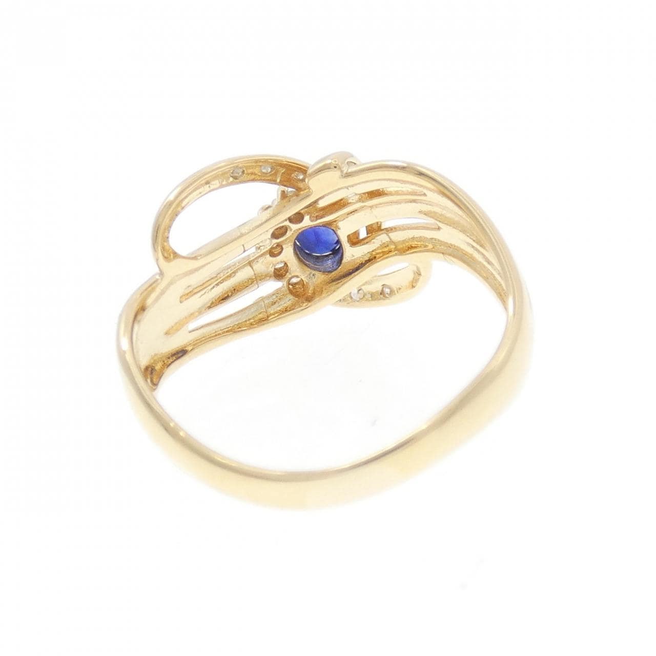 K18YG サファイヤ リング