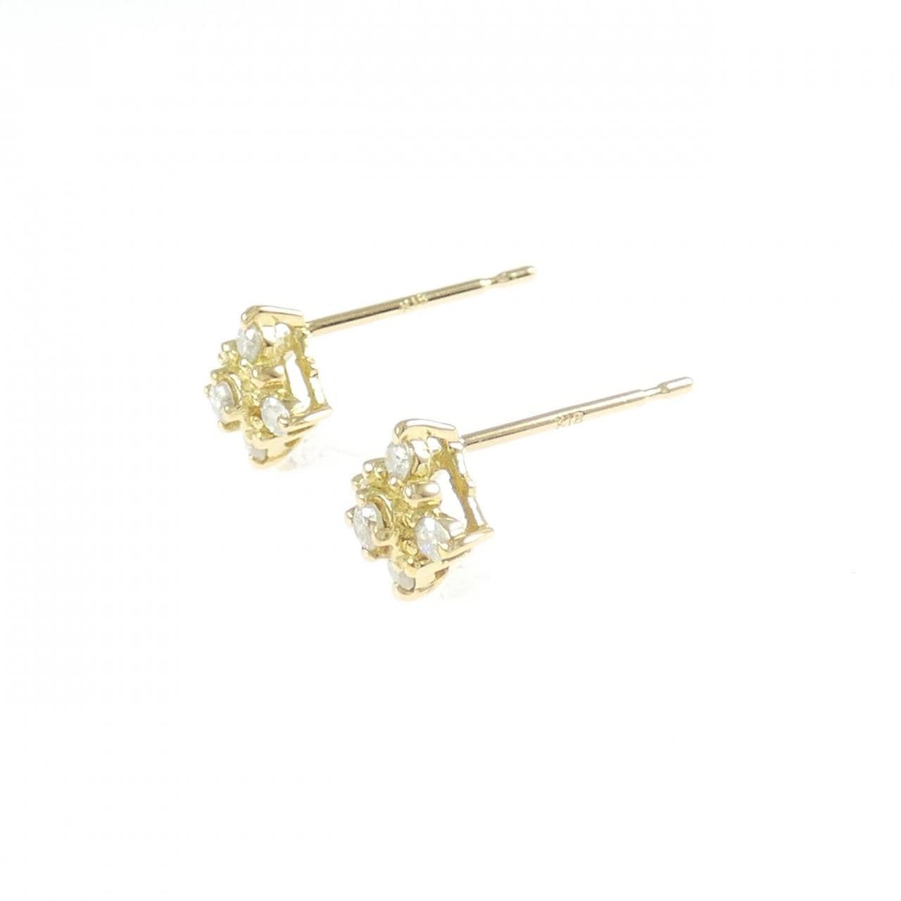 K18YG ダイヤモンド ピアス