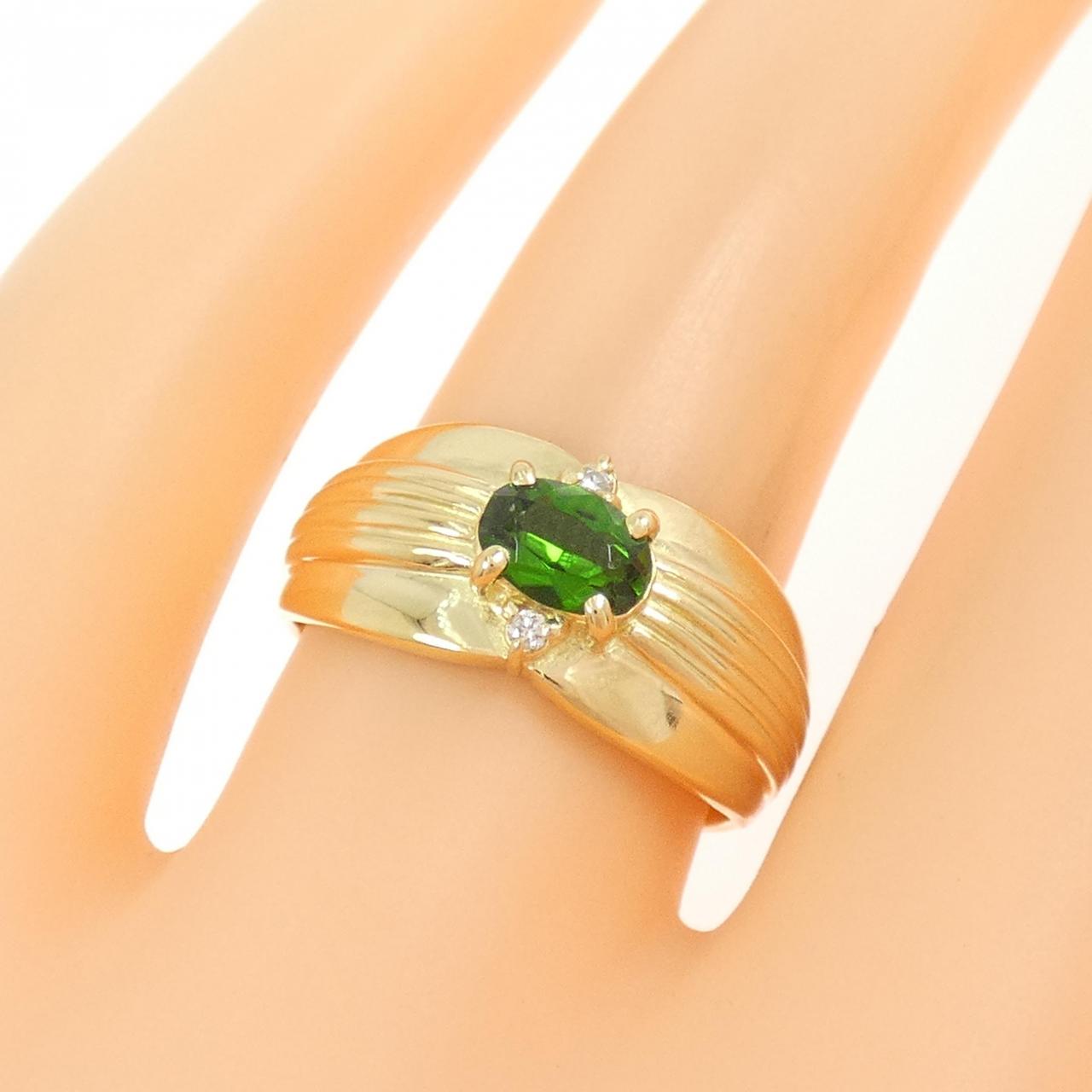 K18YG ダイオプサイト リング