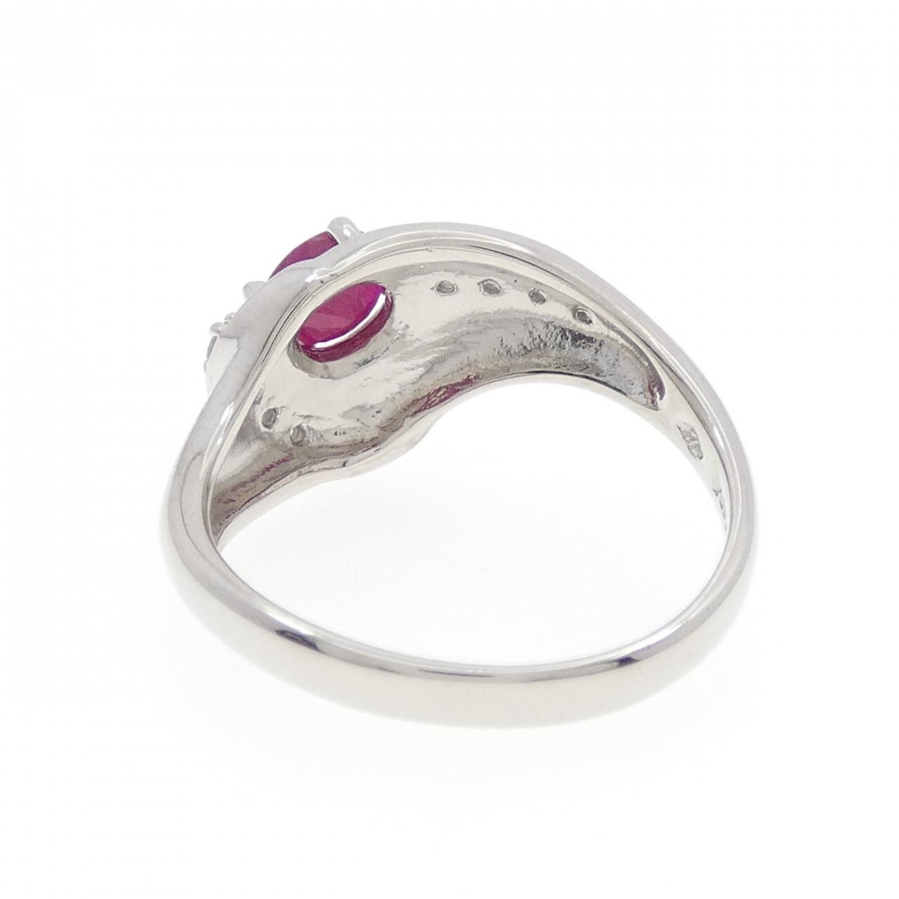 PT850 ルビー リング 0.59CT