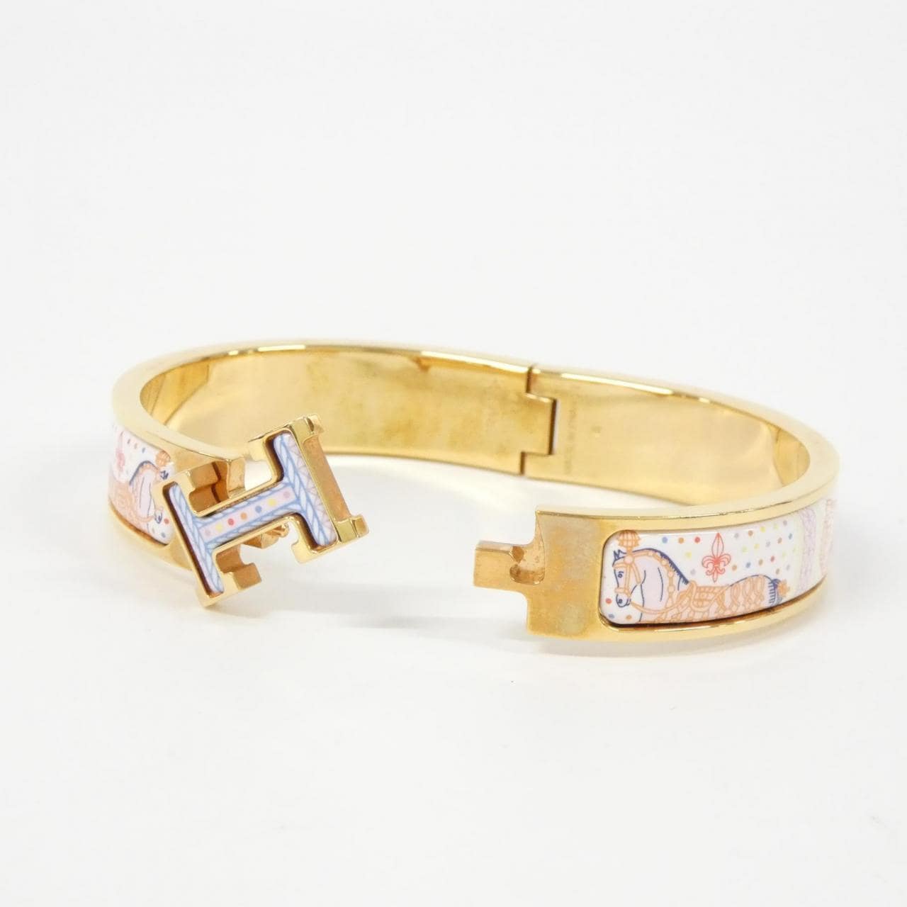 エルメス GRAND APPARAT REMIX クリック アッシュ PM 702410FO ブレスレット