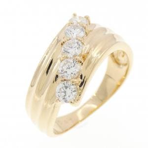 K18YG ダイヤモンド リング 0.47CT