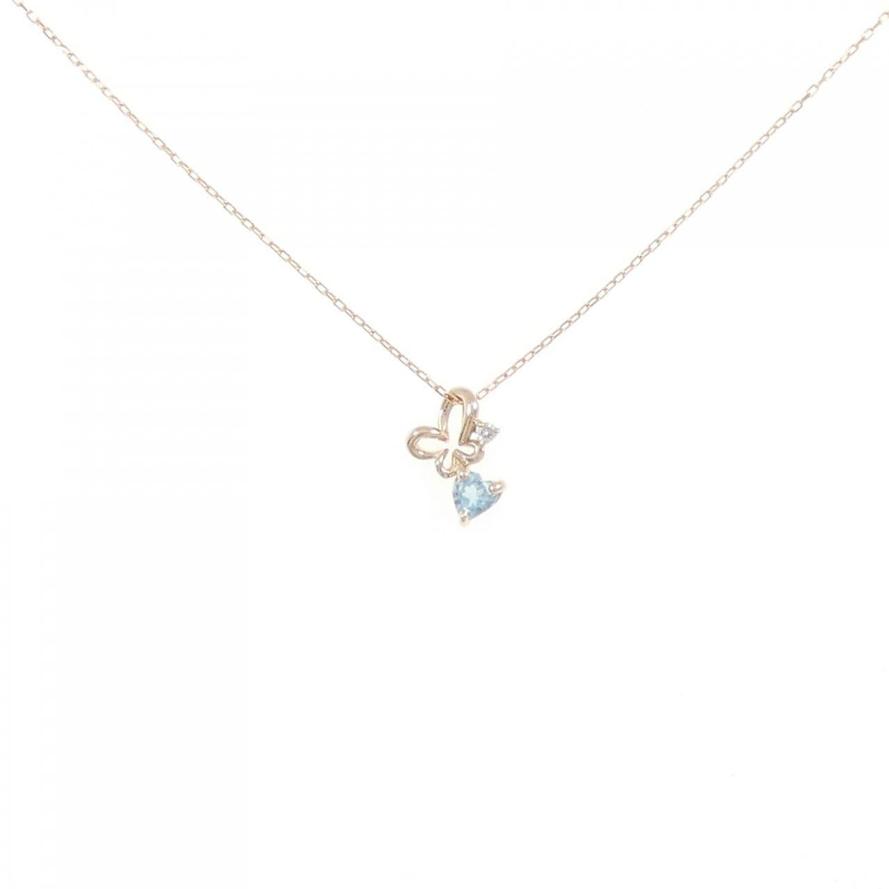 K18PG ブルートパーズ ネックレス