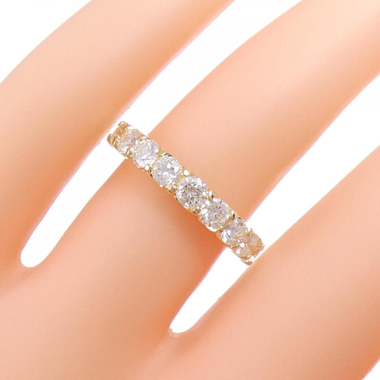 [BRAND NEW] K18YG Diamond Ring 1.007CT G VS1-SI1 VG-GOOD