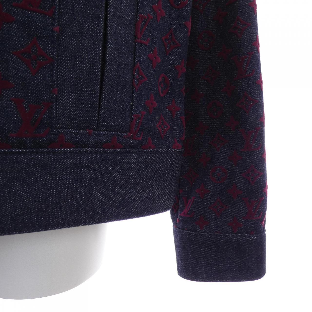 ルイヴィトン LOUIS VUITTON フロックド モノグラム FPJA35AAX デニムジャケット