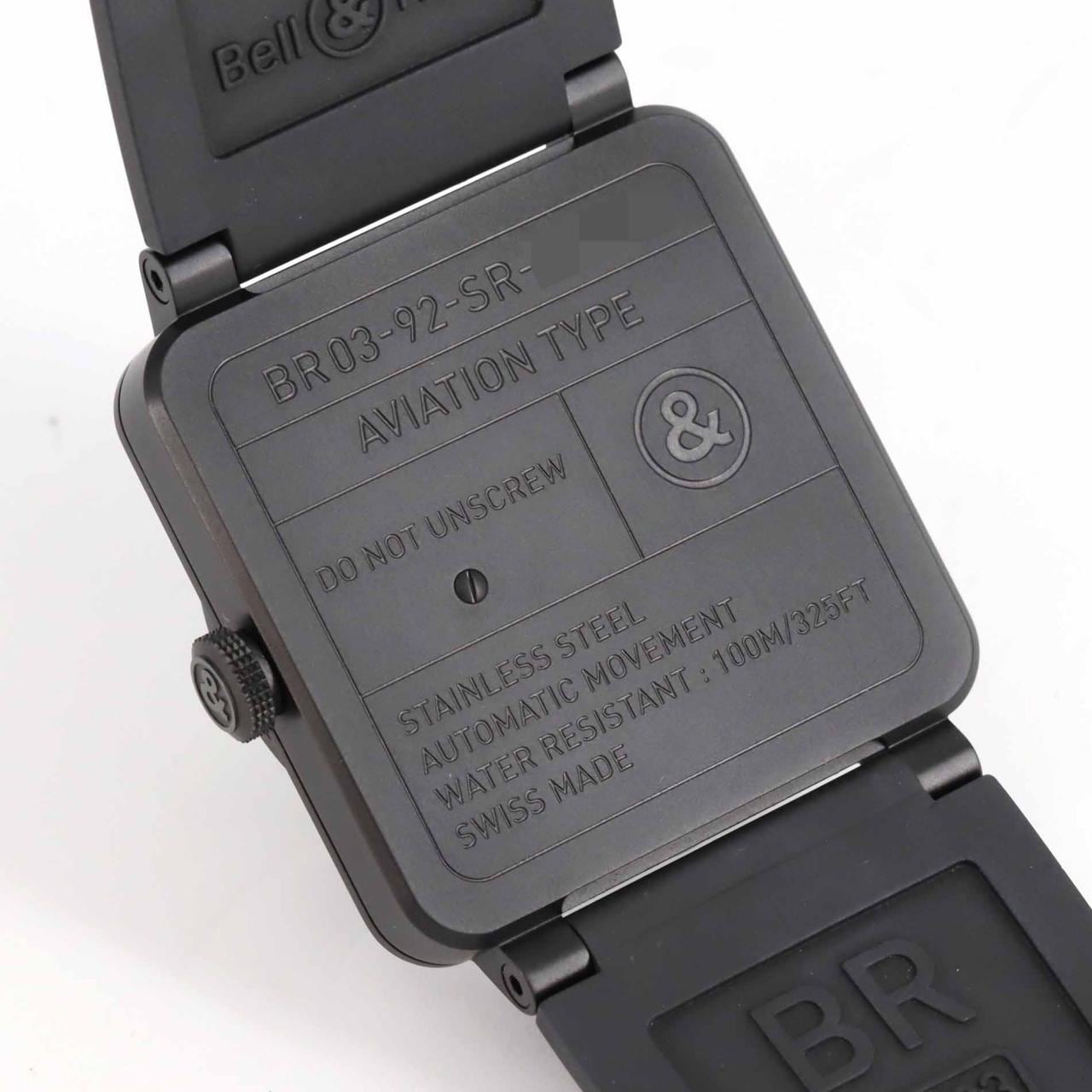ベル&ロス BR03-92レーダー PVD BR03-92-SR/BR03-92 RADAR SS 自動巻