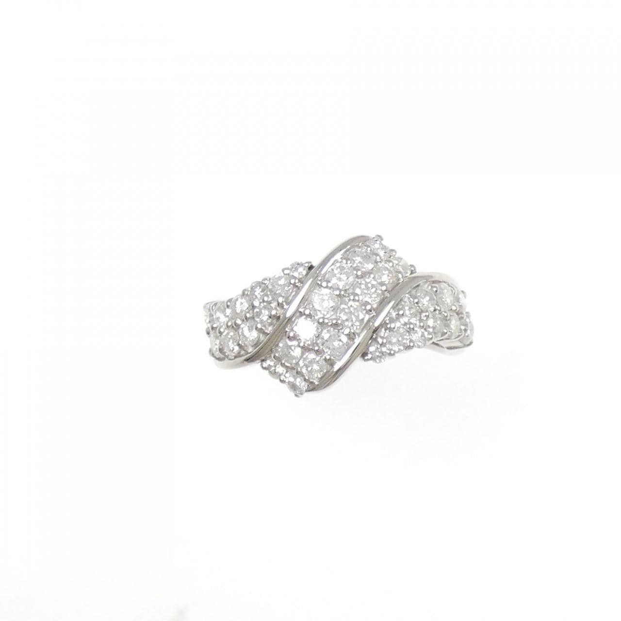 PT900 パヴェ ダイヤモンド リング 1.05CT