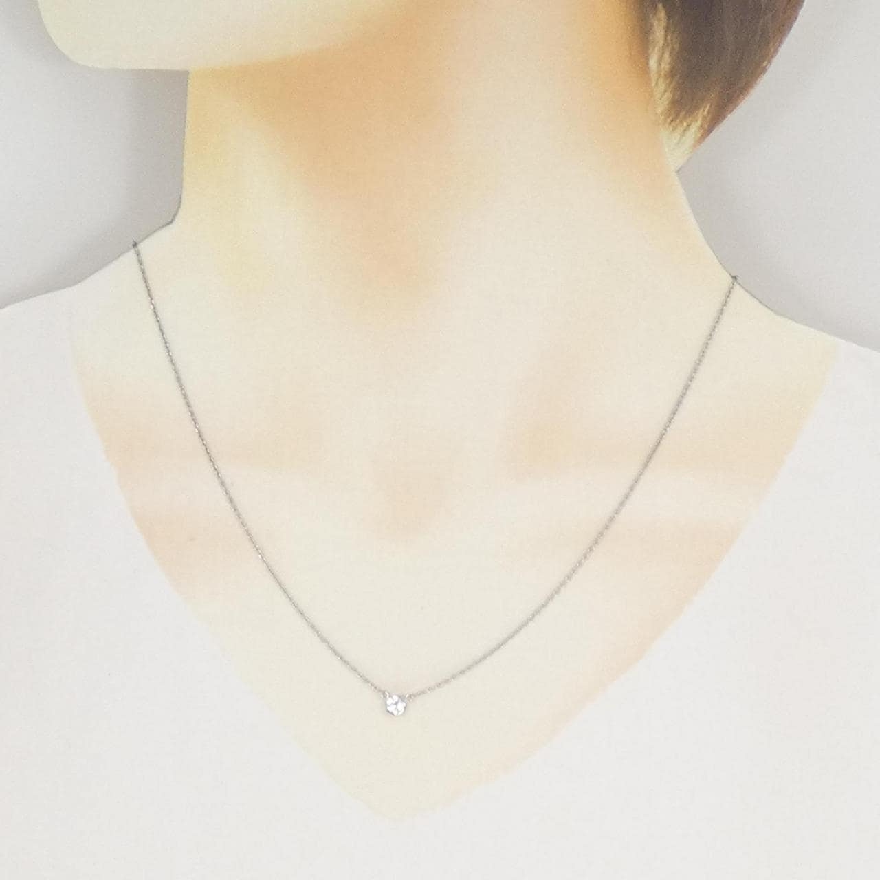 PT850 ダイヤモンド ネックレス 0.227CT