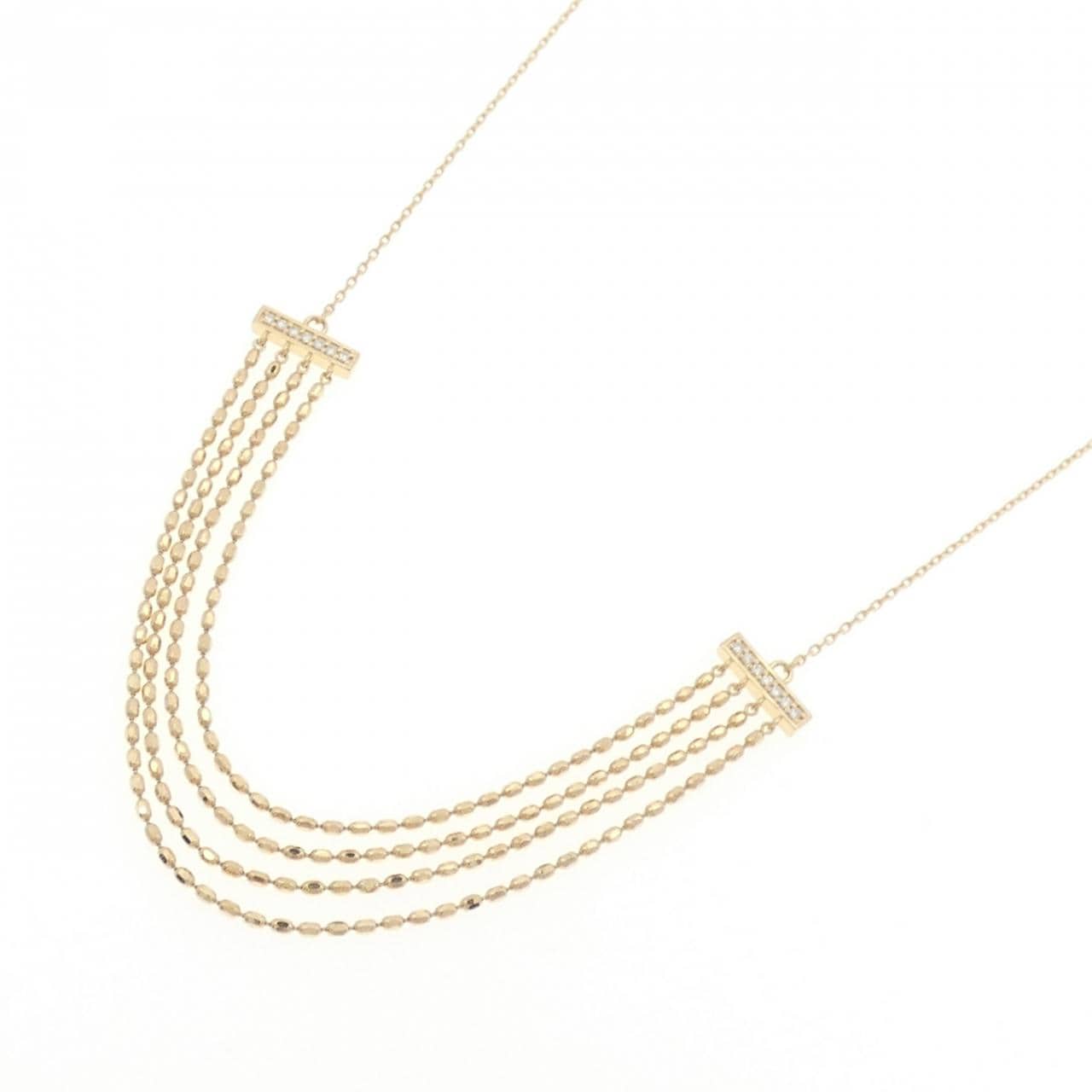 ギンザ タナカ ダイヤモンド ネックレス 0.10CT