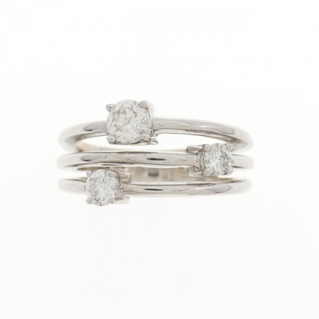 K18WG ダイヤモンド リング 0.50CT