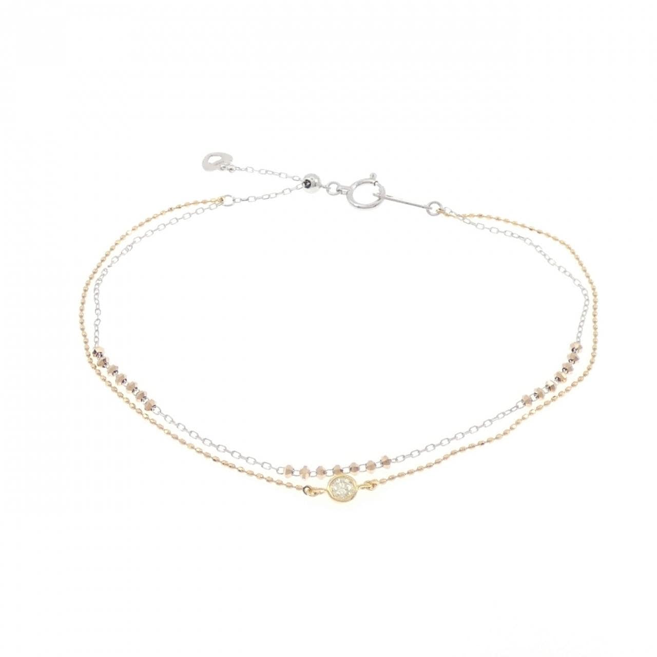 K18 three-color Diamond bracelet 0.09CT