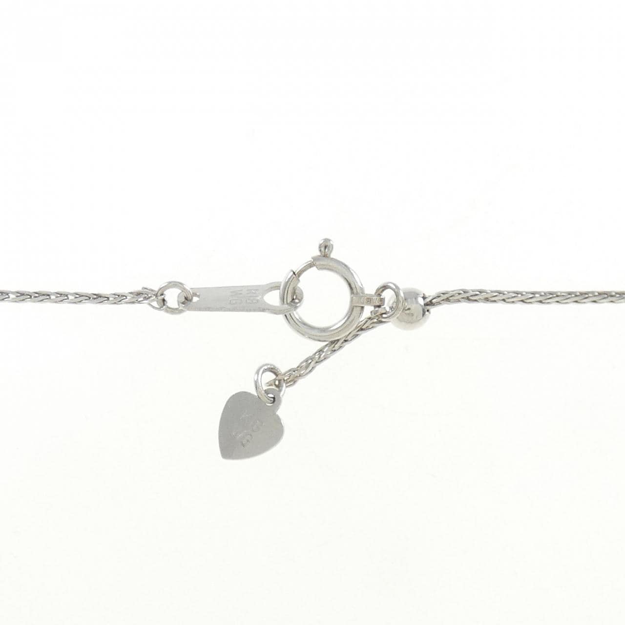 750WG/K18WG ダイヤモンド ネックレス 0.35CT