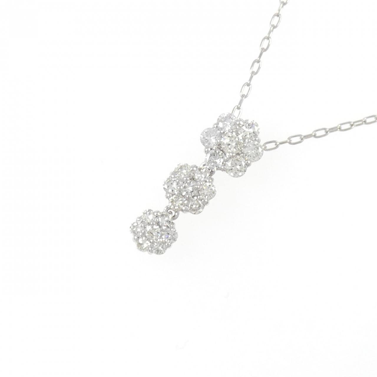 PT Flower Diamond Necklace 0.50CT