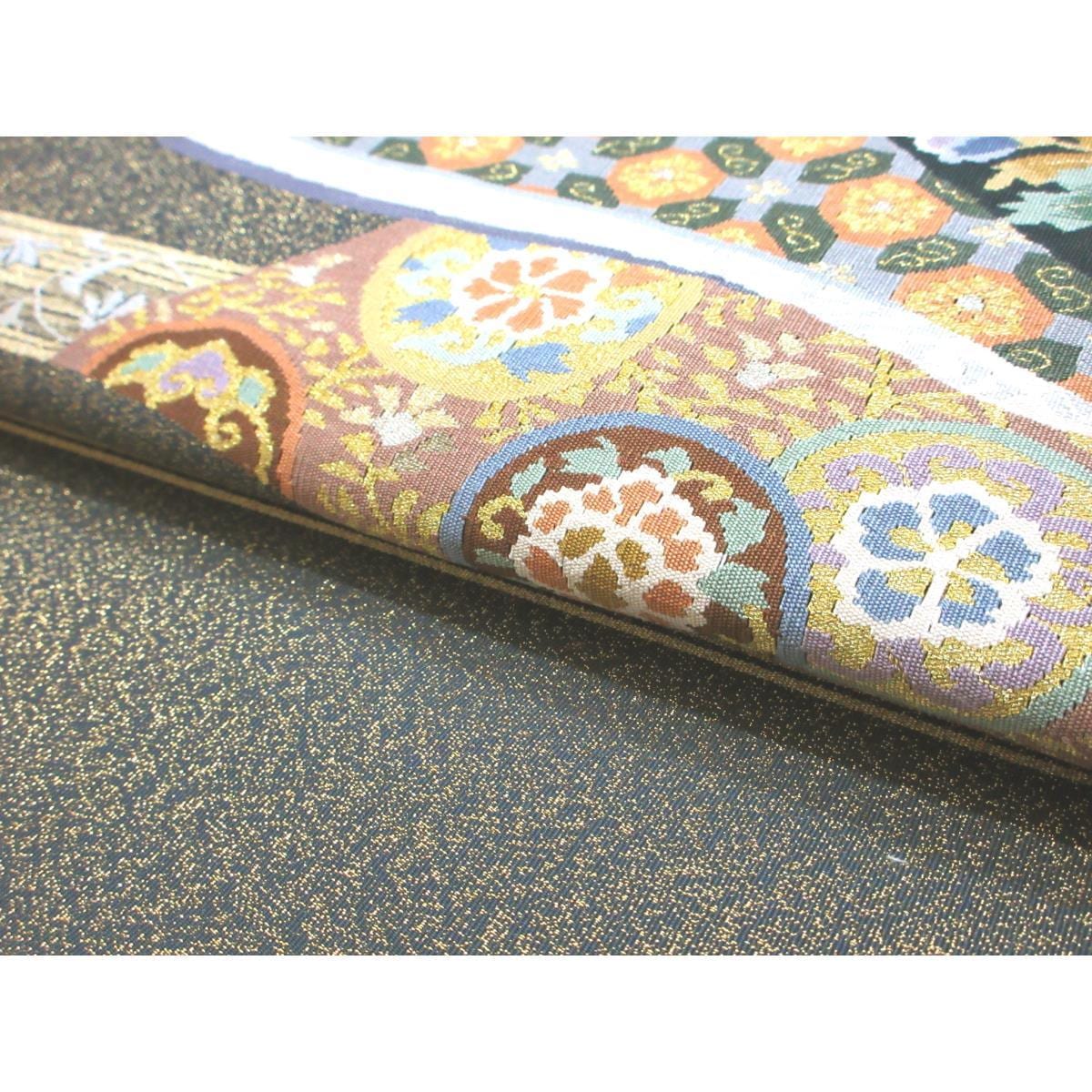 袋帯　綴織　芯なし仕立