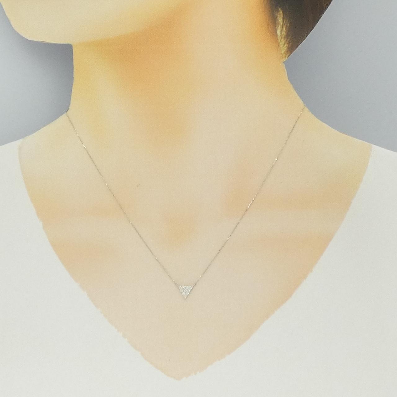 【新品】PT900 ダイヤモンド ネックレス 0.10CT