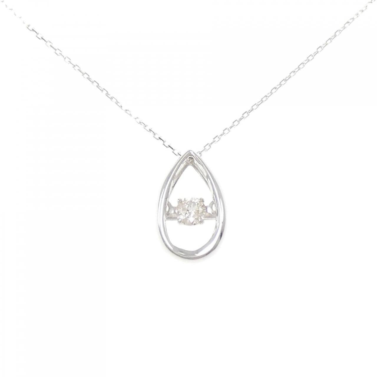 K18WG ダイヤモンド ネックレス 0.10CT