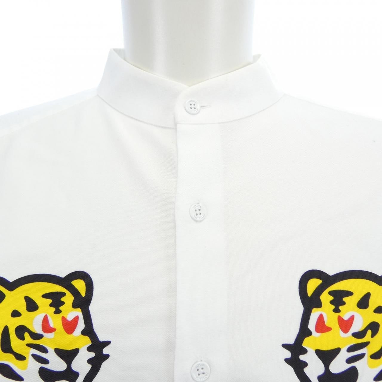 ルイヴィトン LOUIS VUITTON プリンテッドタイガーマンダリン HMS02WH78 シャツ