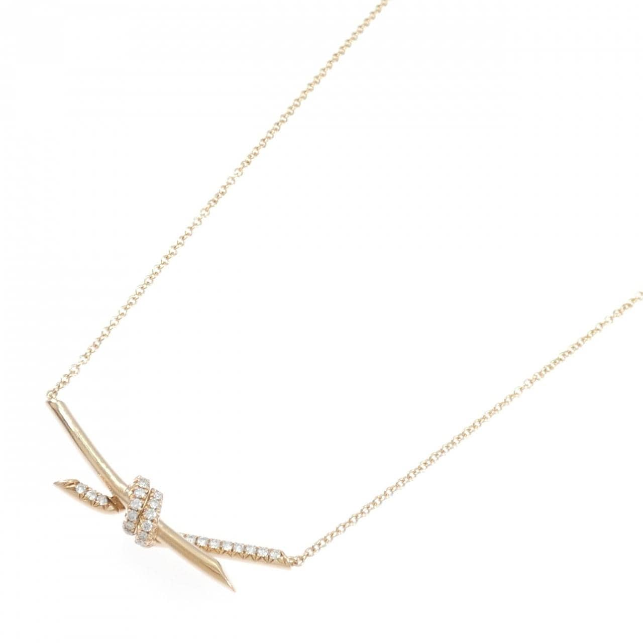 ティファニー ノット ネックレス 0.25CT