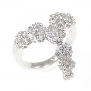 K18WG ダイヤモンド リング 1.10CT