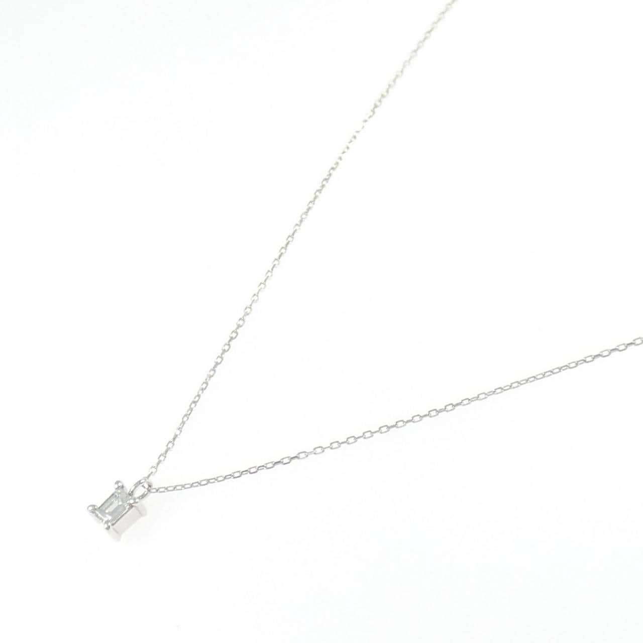 K18WG ダイヤモンド ネックレス 0.18CT