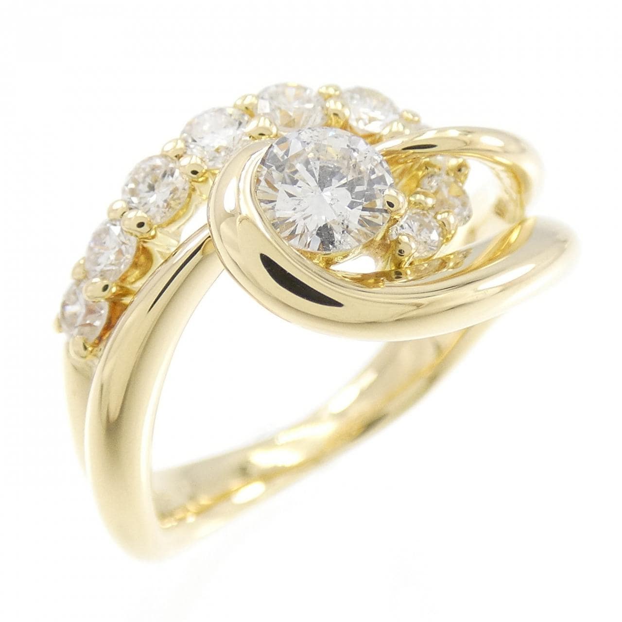 K18YG ダイヤモンド リング 0.72CT
