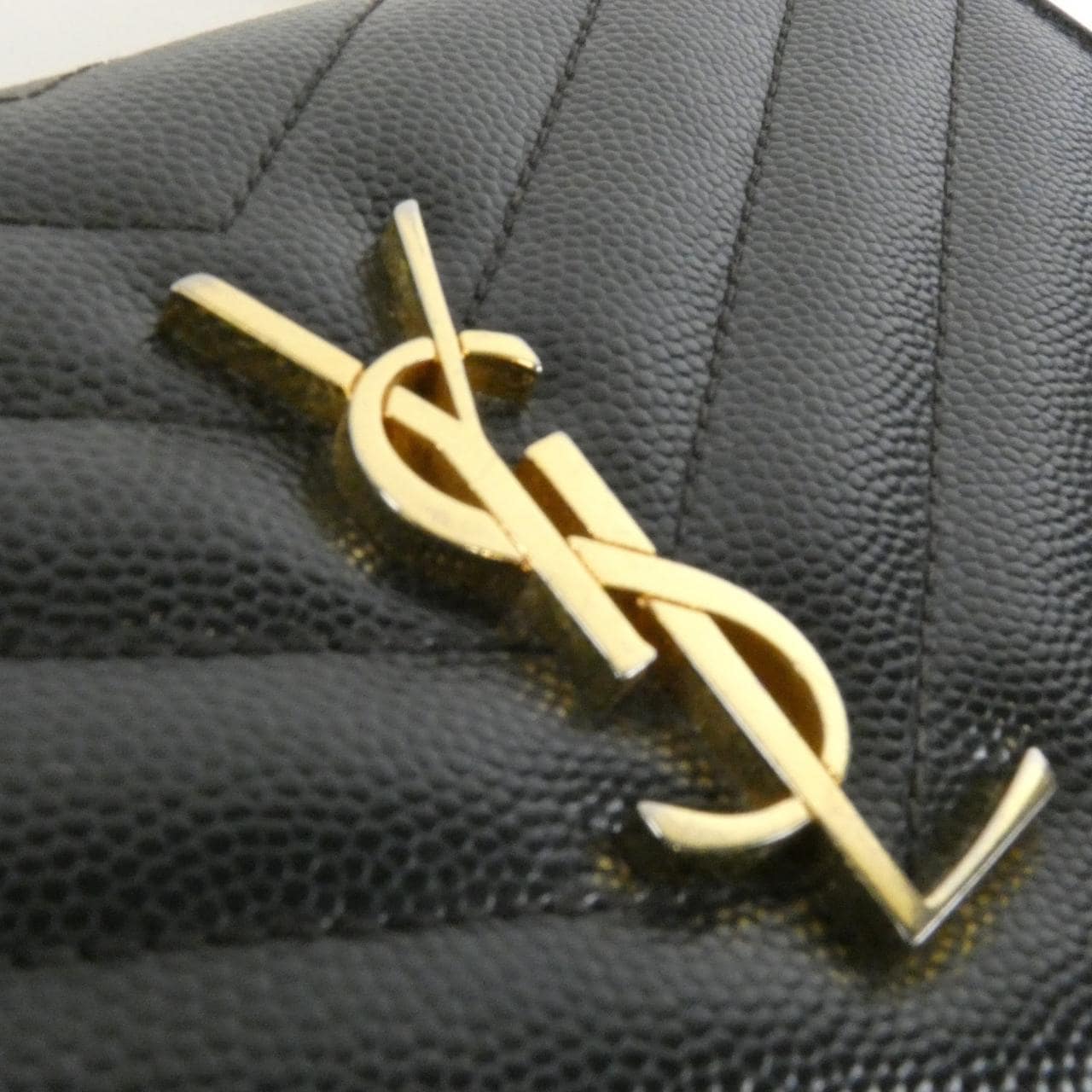 サンローラン 393953 BOW01 チェーンウォレット