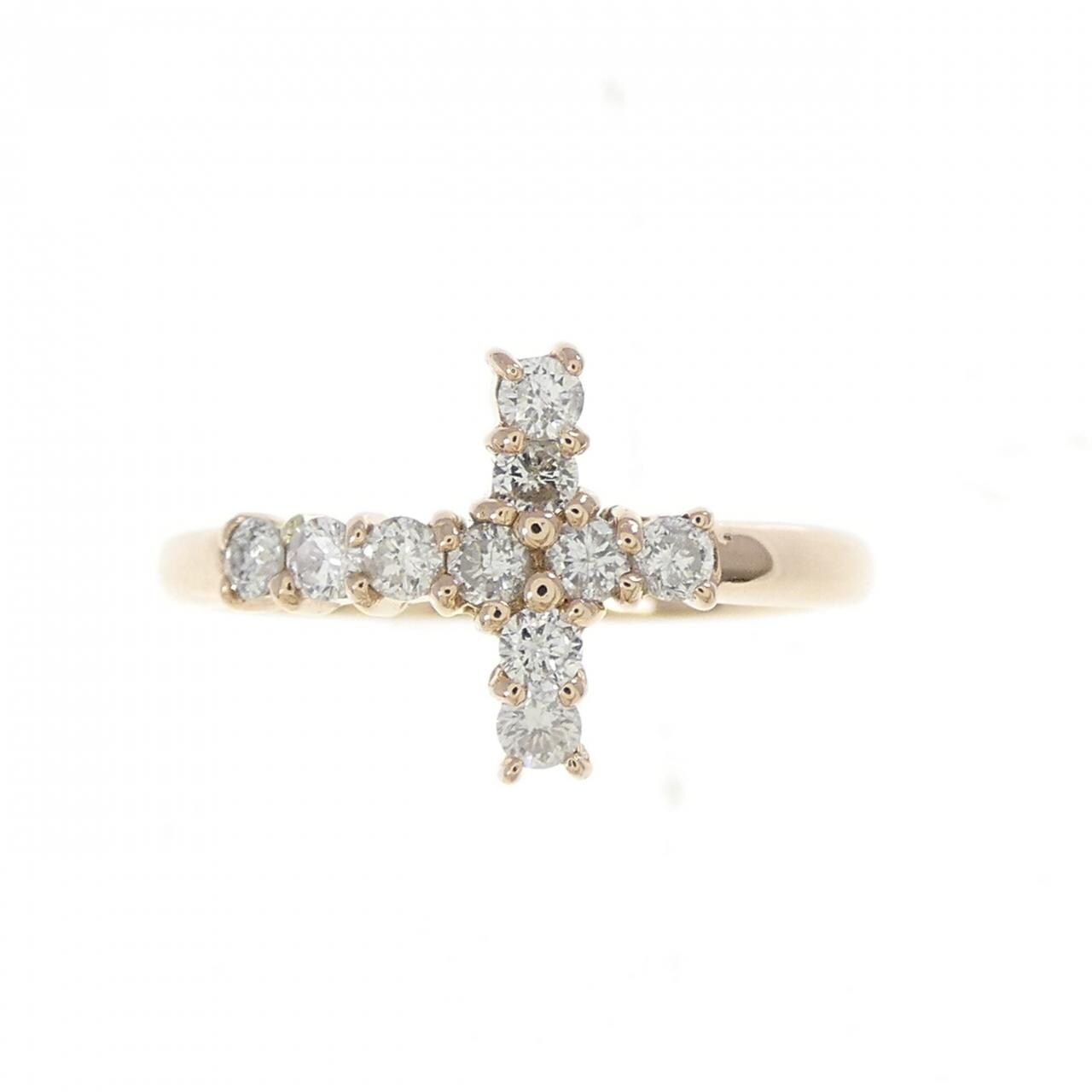 K18PG十字钻石0.20CT