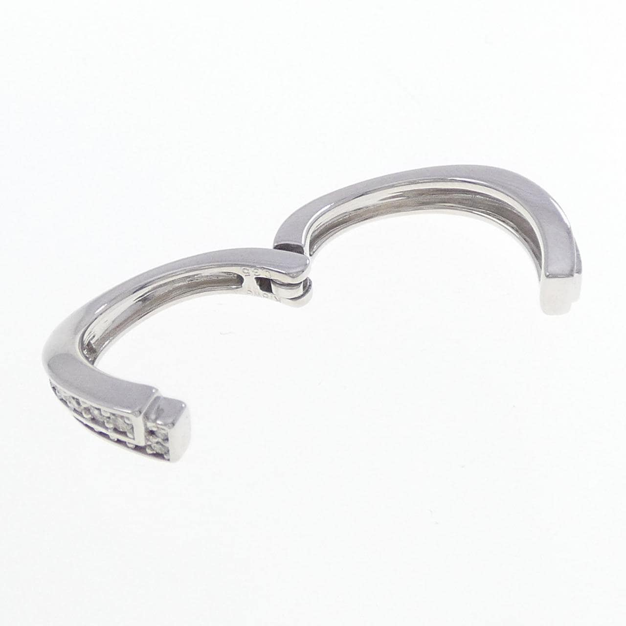 K18WG ダイヤモンド リング 0.35CT