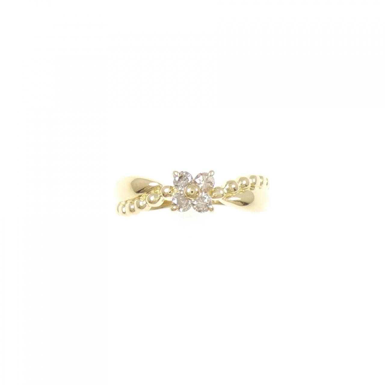 K18YG ダイヤモンド ピンキー リング