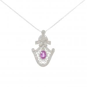 K18WG サファイヤ ネックレス 1.06CT