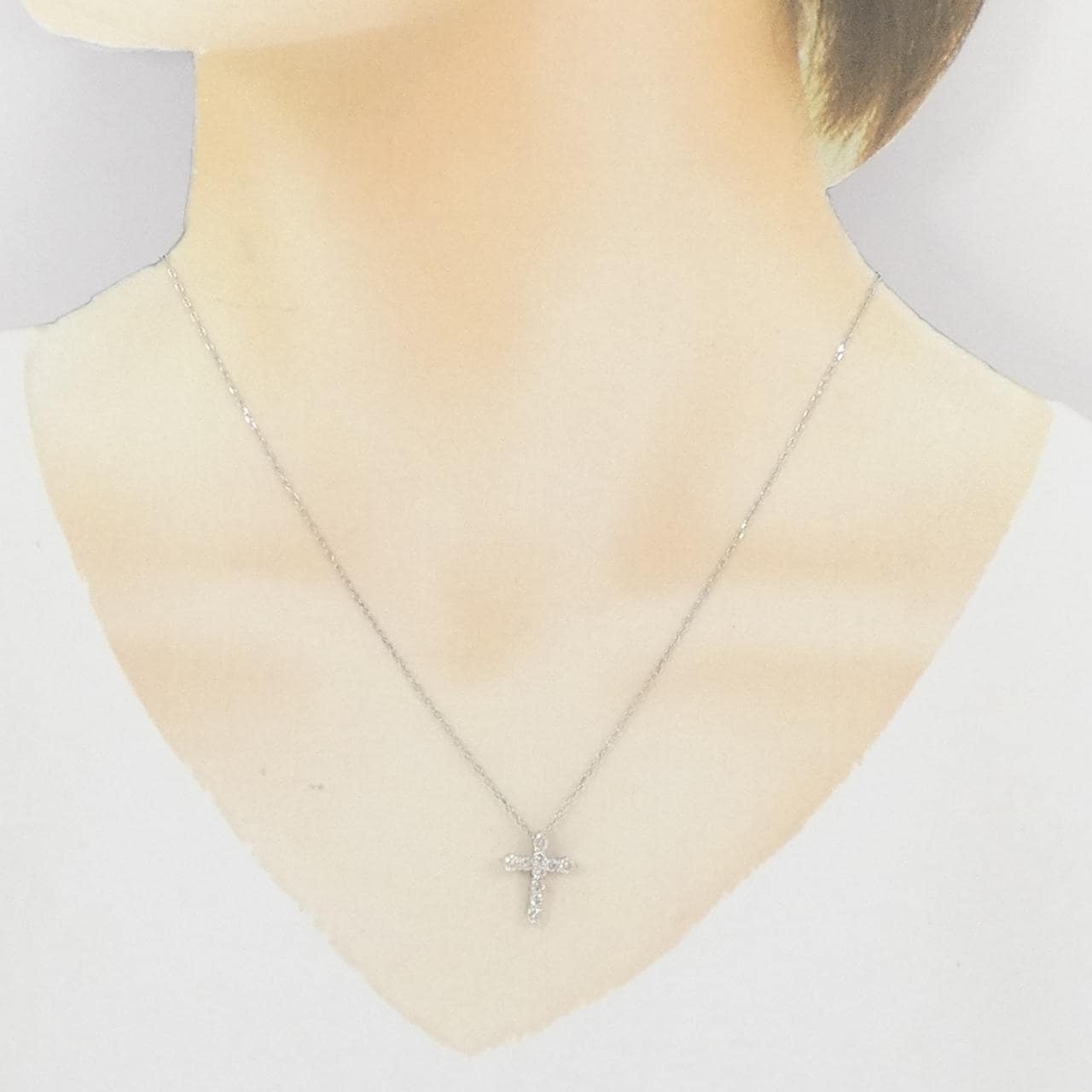 PT900/PT850 十字钻石项链 0.50CT