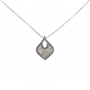 K18WG ダイヤモンド ネックレス 0.54CT