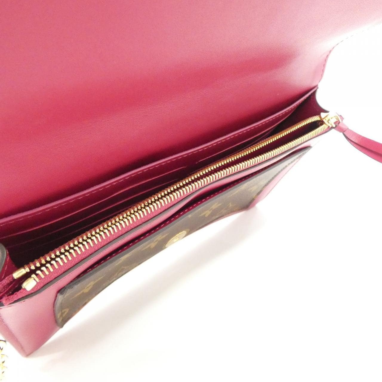 ルイヴィトン モノグラム ポルトフォイユ フロール チェーン M69578 チェーンウォレット