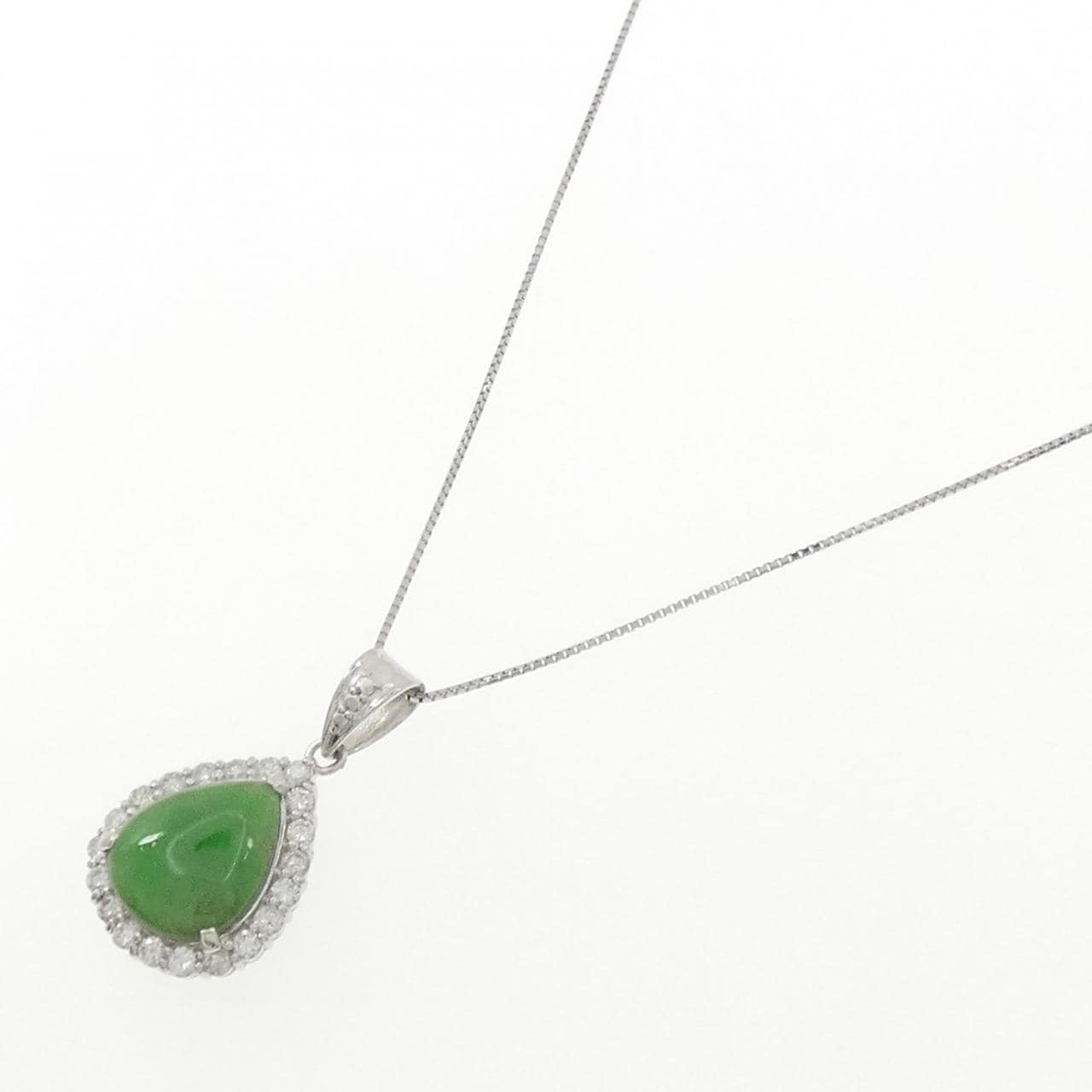 PT900/PT850 ヒスイ ネックレス 4.95CT