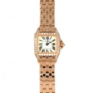 カルティエ ミニサントスドゥモワゼル PG/D WF9011Z8 PG･RG クォーツ