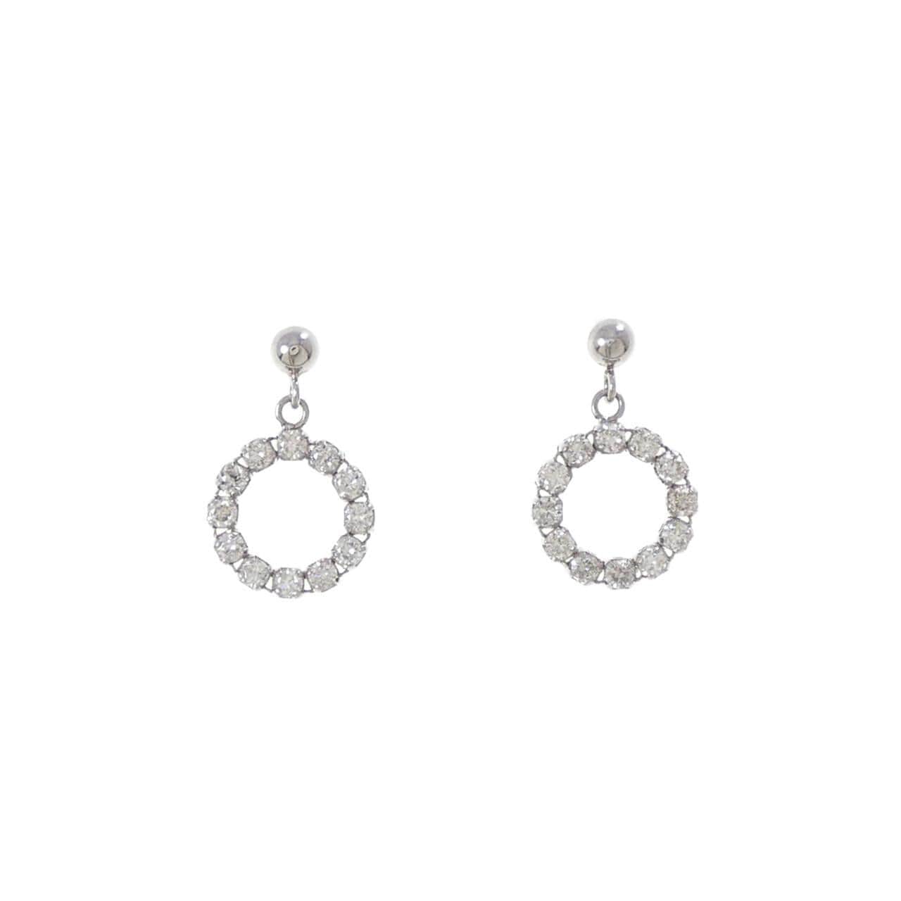 PT900 ダイヤモンド ピアス 0.30CT